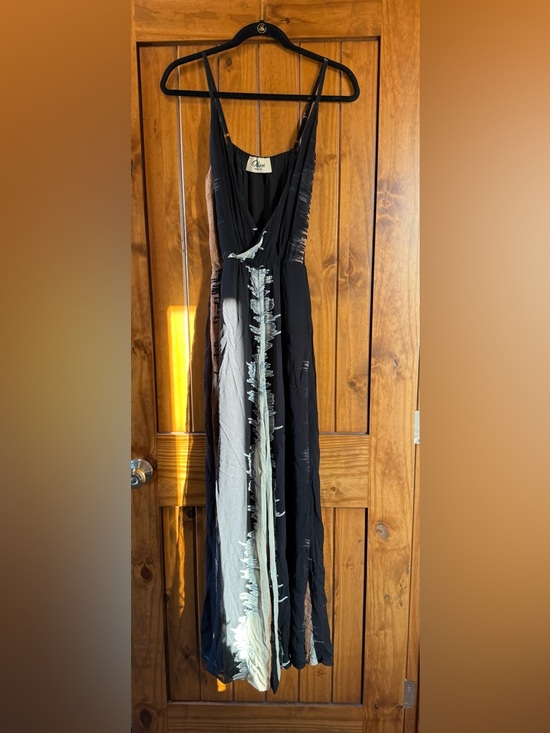 Ollari Dresses & Skirts - Black and Ivory Women’s Sleeveless Jumpsuit